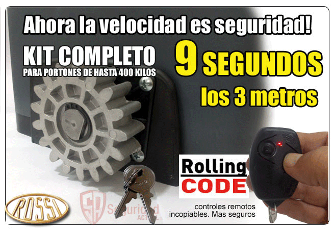 EQUIPOS ROSSI - AUTOMATIZACION DE PORTONES